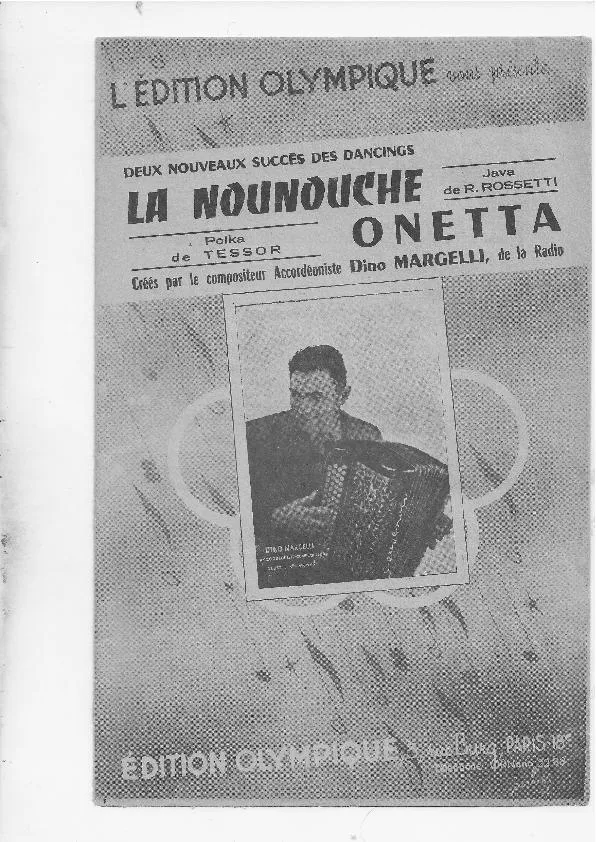 télécharger la partition d'accordéon La nounouche (Créée par : Dino Margelli) (Orchestration) (Java) au format PDF