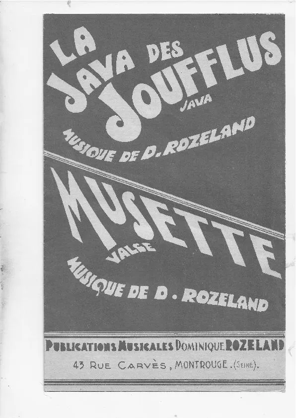 télécharger la partition d'accordéon La java des joufflus au format PDF