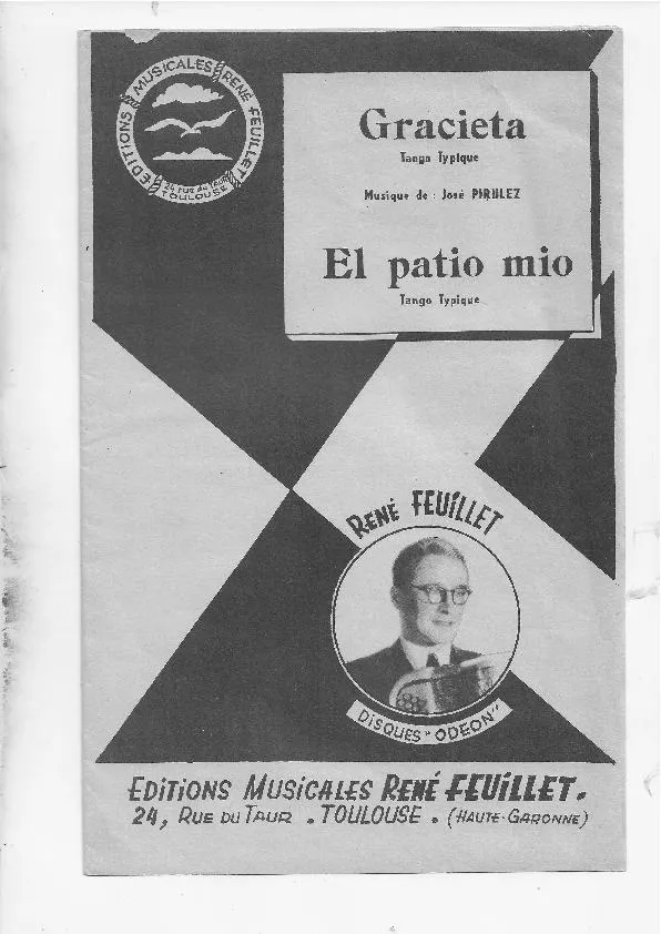 télécharger la partition d'accordéon El patio mio (Tango Typique) au format PDF