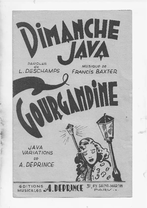 télécharger la partition d'accordéon Dimanche Java (Orchestration) au format PDF