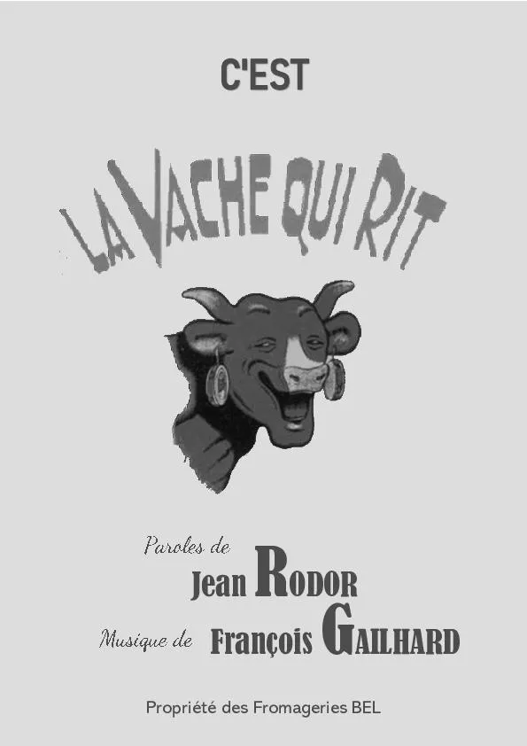 télécharger la partition d'accordéon C'est la vache qui rit (One Step) au format PDF