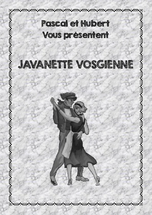 télécharger la partition d'accordéon Javanette Vosgienne au format PDF