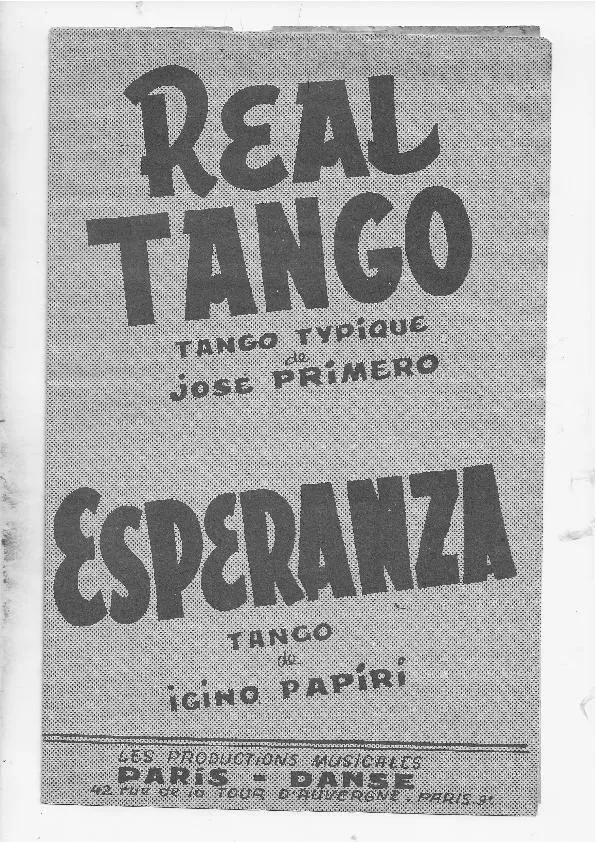 télécharger la partition d'accordéon Réal tango (Tango typique) au format PDF