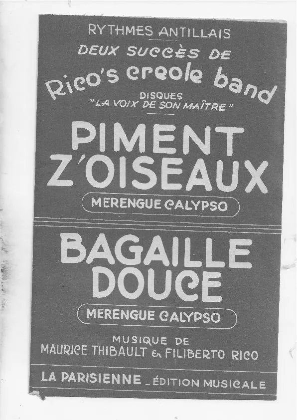 télécharger la partition d'accordéon Bagaille douce (Orchestration) (Merengue Calypso) au format PDF