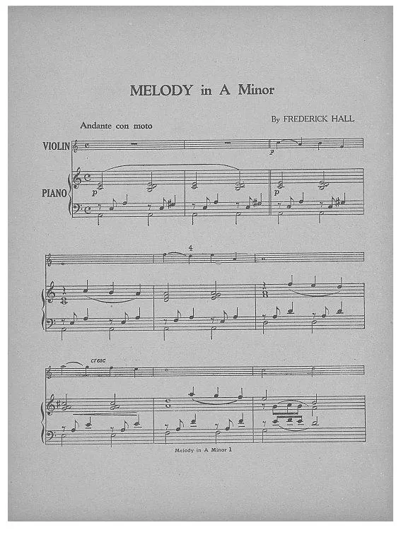 télécharger la partition d'accordéon Melody in A minor au format PDF