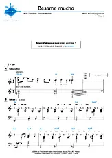 télécharger la partition d'accordéon Besame mucho (Niveau 2) au format PDF
