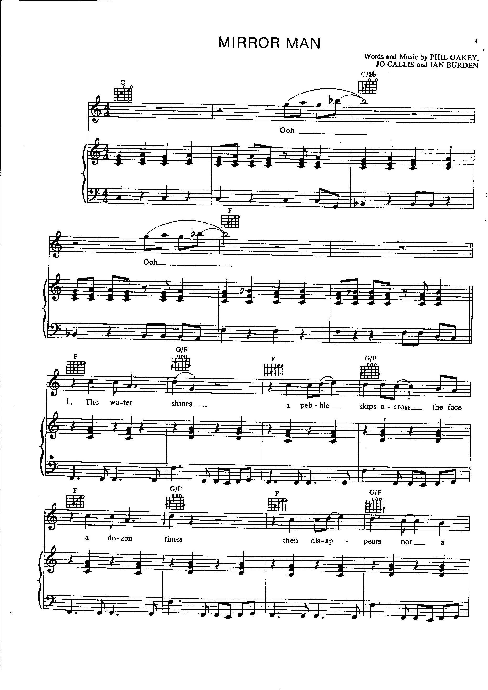 télécharger la partition d'accordéon Mirror Man (Interprètes : The Human League) (Disco Rock) au format PDF