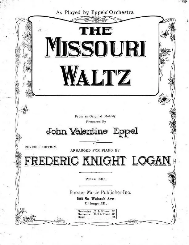 télécharger la partition d'accordéon The Missouri waltz (Arrangement : Frederic Knight Logan) (Valse Lente) au format PDF