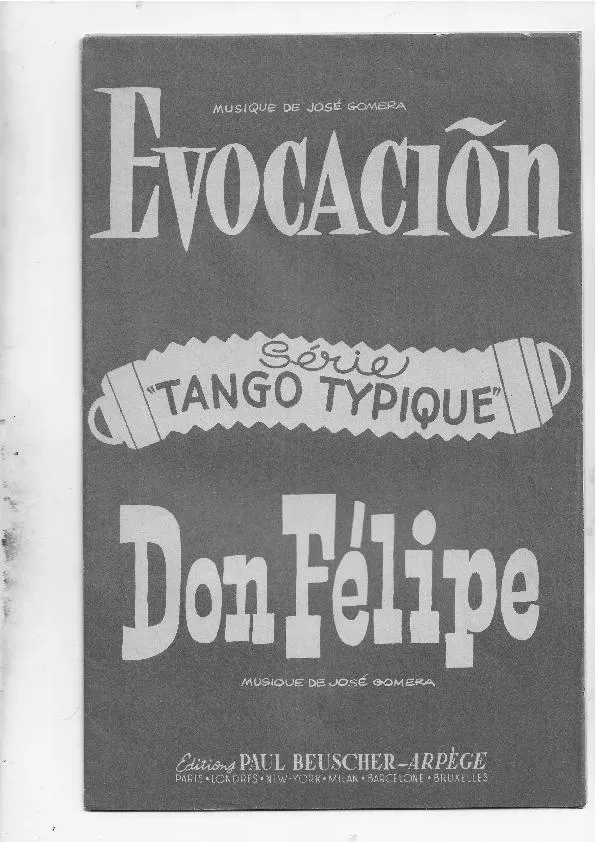 télécharger la partition d'accordéon Don Félipe (Bandonéons A + B) (Tango Typique) au format PDF