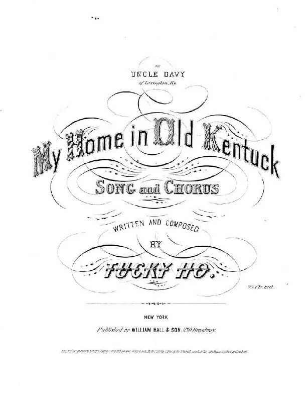 télécharger la partition d'accordéon My home in Old Kentuck (Slow) au format PDF