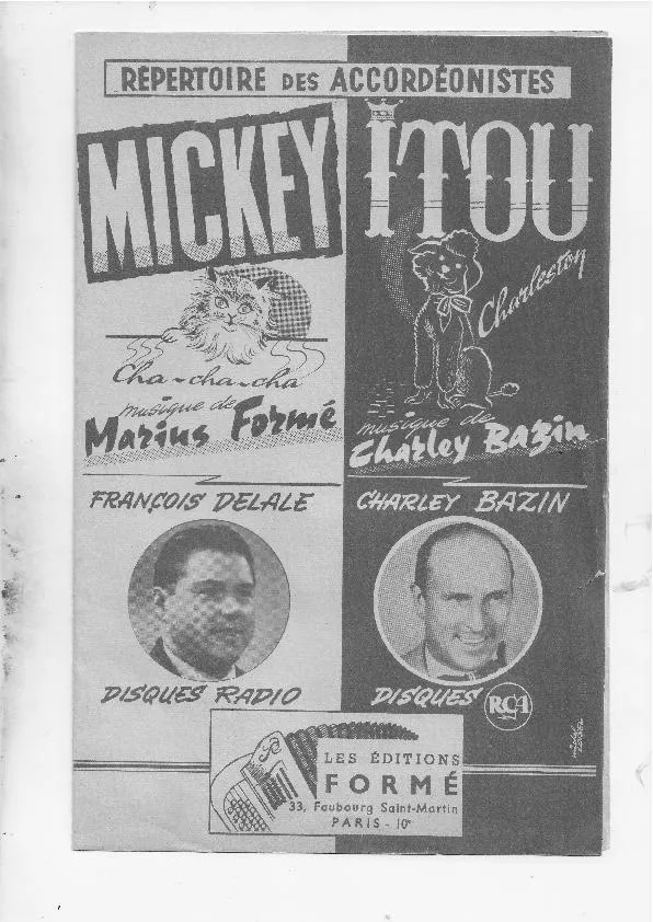 télécharger la partition d'accordéon Mickey (Orchestration) (Cha Cha Cha) au format PDF
