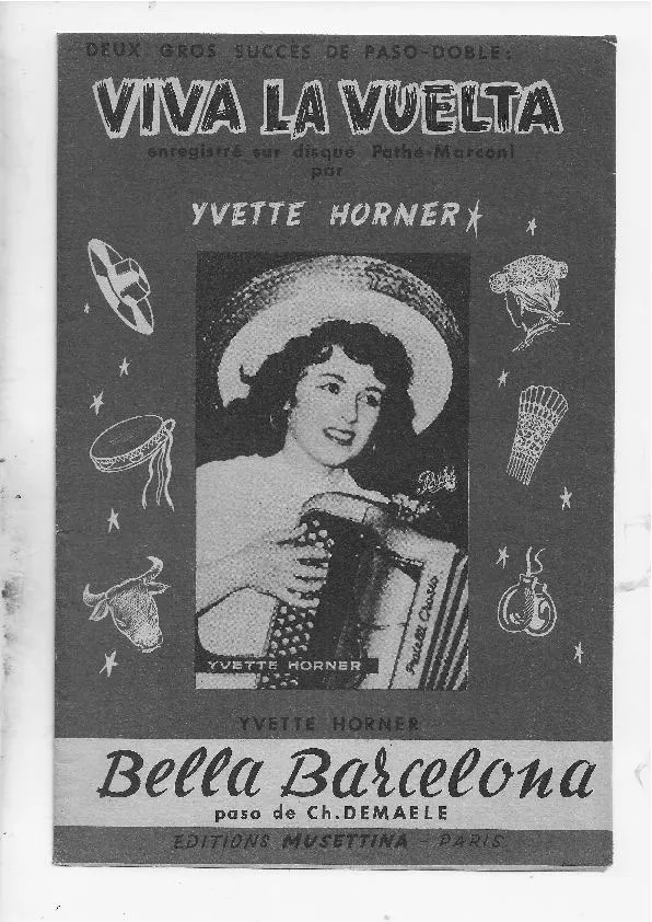 télécharger la partition d'accordéon Viva la vuelta (Enregistré par : Yvette Horner) (Orchestration Complète) (Paso Doble) au format PDF