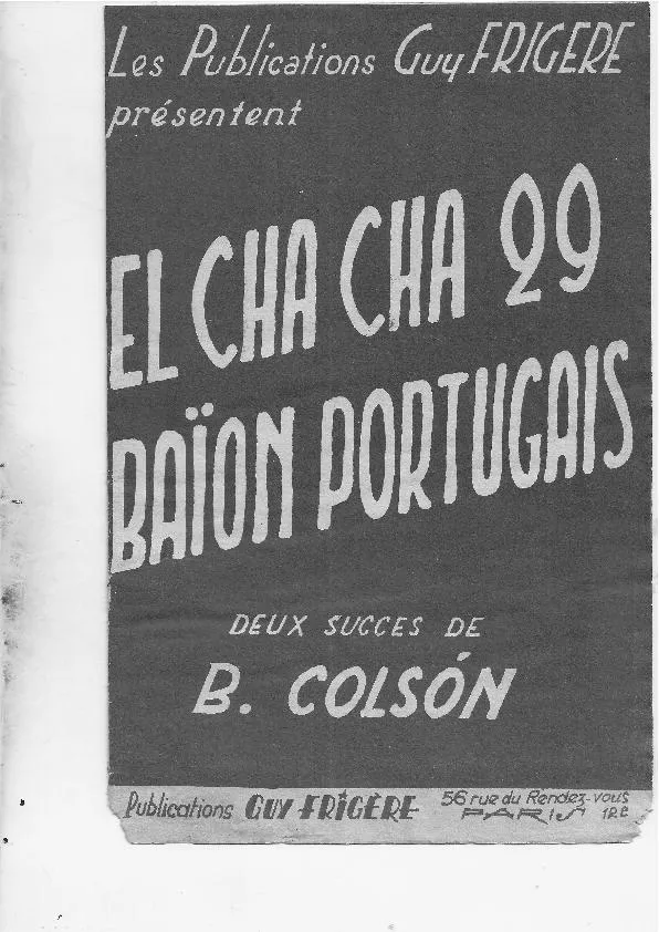 télécharger la partition d'accordéon Baïon Portugais (Orchestration Complète) (Baïao) au format PDF