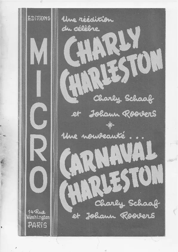 télécharger la partition d'accordéon Carnaval Charleston (Orchestration Complète) au format PDF