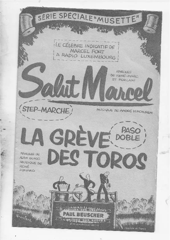 télécharger la partition d'accordéon Salut Marcel (Orchestration) (Step-Marche) au format PDF