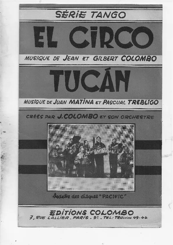 télécharger la partition d'accordéon Tucan (Bandonéons A + B) (Tango) au format PDF