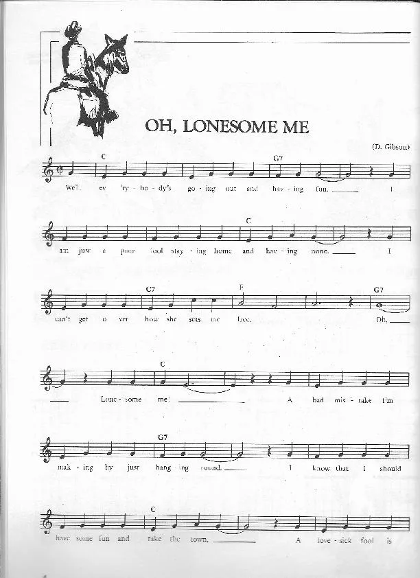 télécharger la partition d'accordéon Oh lonesome me (Swing Madison) au format PDF