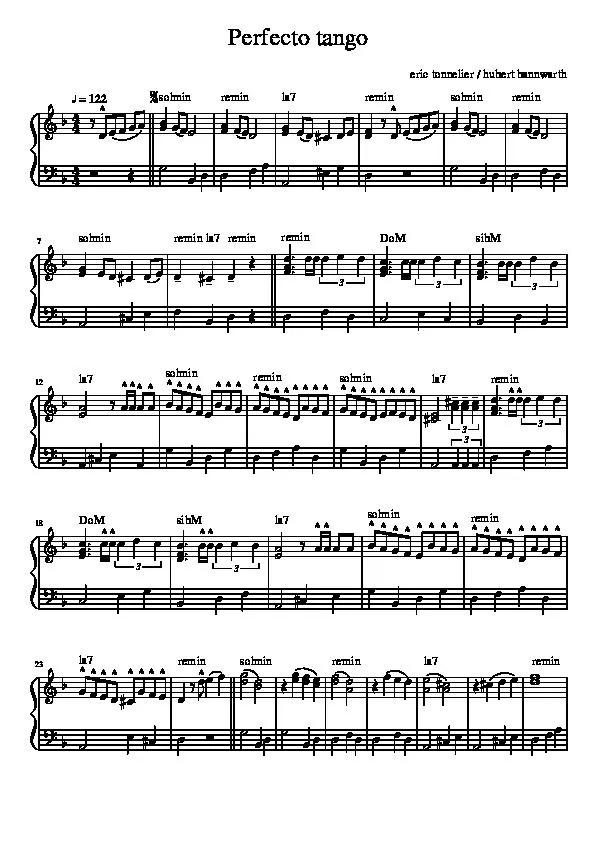 télécharger la partition d'accordéon Perfecto Tango au format PDF