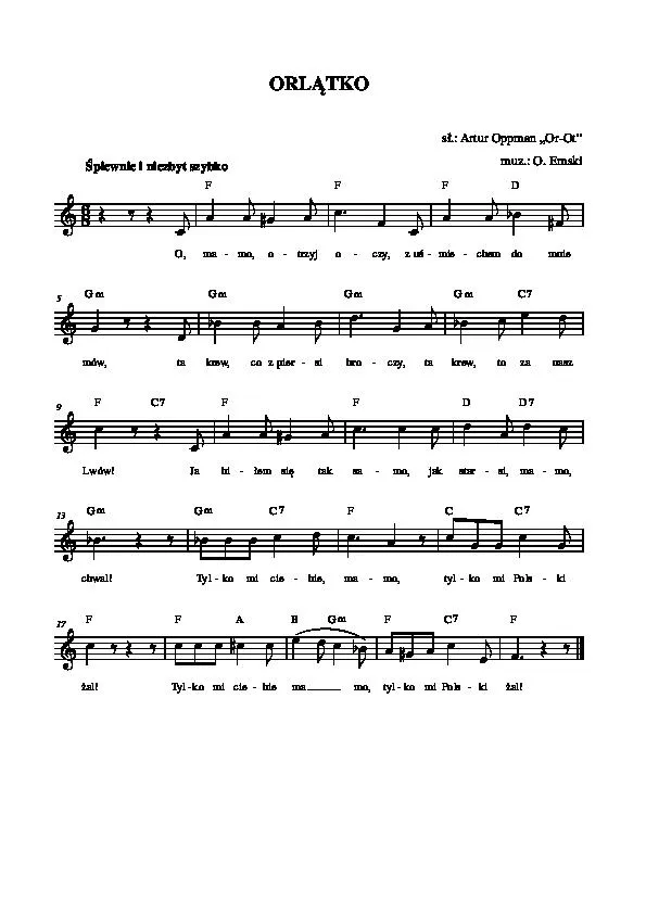 télécharger la partition d'accordéon Orlatko (Slow Rock) au format PDF