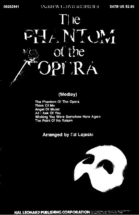télécharger la partition d'accordéon Medley from the Phantom of the Opera (Arrangement : Ed Lojeski) au format PDF