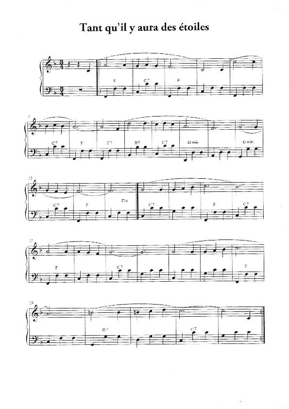 télécharger la partition d'accordéon Tant qu'il y aura des étoiles (Du Film : Au son des guitares) (Chant : Tino Rossi) (Relevé) au format PDF