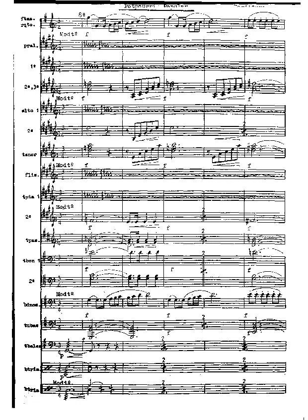 télécharger la partition d'accordéon Potpourri popular (Orchestration) au format PDF
