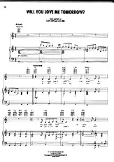 télécharger la partition d'accordéon WILL YOU LOVE ME TOMORROW / WILL YOU STILL LOVE ME   au format PDF