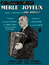 télécharger la partition d'accordéon MERLE JOYEUX au format PDF