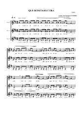 télécharger la partition d'accordéon Que bonita es Cuba (Version choral) au format PDF