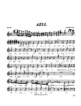 télécharger la partition d'accordéon Azul (blues) (mél. acc. paroles et trad. fr.) au format PDF