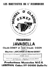 télécharger la partition d'accordéon JAVABELLA au format PDF