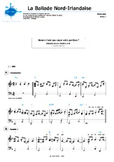 télécharger la partition d'accordéon La ballade Nord-Irlandaise (Niveau 3) au format PDF