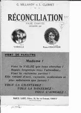 télécharger la partition d'accordéon Réconciliation au format PDF