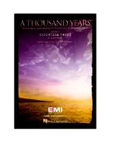 télécharger la partition d'accordéon A thousand years au format PDF