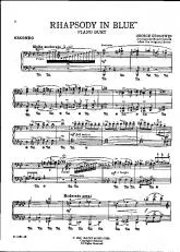 télécharger la partition d'accordéon Rhapsody in blue  (Arranged by : Henry Levine) (Piano Duet) au format PDF