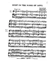 télécharger la partition d'accordéon Stop ! In the name of love au format PDF