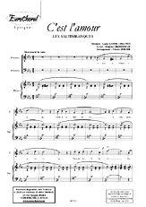 télécharger la partition d'accordéon C'EST L'AMOUR (VERSION CHORALE) au format PDF