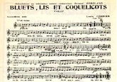 télécharger la partition d'accordéon Bluets, lis et coquelicots au format PDF