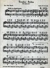 télécharger la partition d'accordéon Tiroler Polka au format PDF