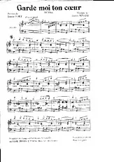 télécharger la partition d'accordéon Garde-moi ton coeur  (Orchestration) au format PDF