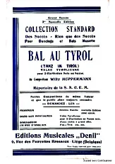 télécharger la partition d'accordéon Bal Au Tyrol  au format PDF