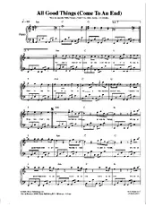 télécharger la partition d'accordéon ALL GOOD THINGS (COMME TO AN END) au format PDF