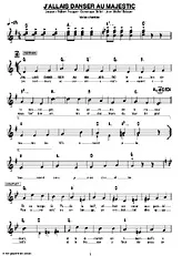 télécharger la partition d'accordéon J'ALLAIS DANSER AU MAGESTIC au format PDF