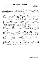 télécharger la partition d'accordéon La bachata disco au format PDF