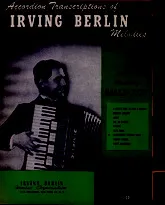 télécharger la partition d'accordéon Irving Berlin Melodies - Alexanders Ragtime Band au format PDF