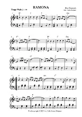 télécharger la partition d'accordéon RAMONA PIANO au format PDF