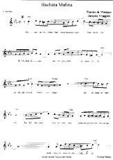 télécharger la partition d'accordéon Bachata Malina (avec Paroles) au format PDF