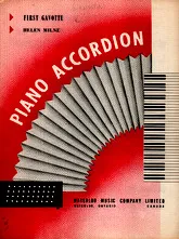 télécharger la partition d'accordéon First Gavotte au format PDF