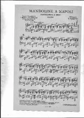 télécharger la partition d'accordéon Mandoline à Napoli (orchestration+chant) au format PDF