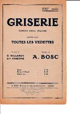 télécharger la partition d'accordéon Griserie (célèbre valse chantée) au format PDF